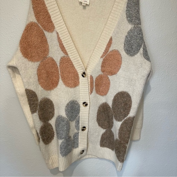 BiBi Women's Multicolor Patterned Long Cardigan Sweater - Picture 7 of 10